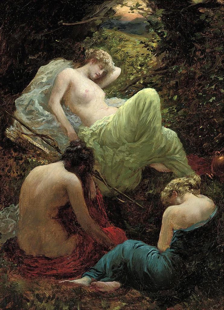 La siesta di Diana, 1898